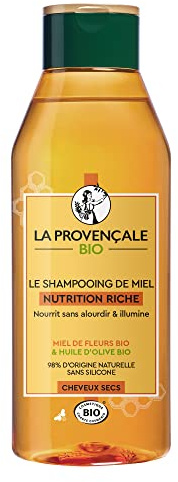 La Provençale Bio Nutrition Riche Honey Shampoo torrt hår certifierat organiskt