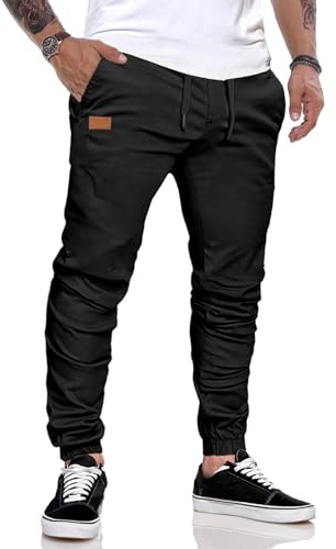 JMIERR Pantalon de Travail Homme Pantalon Cargo Homme Pantalon Jogging Slim Fit Militaire Coton Jogging Sport Pantalon avec Quatre Poches