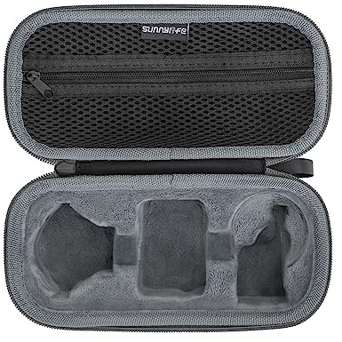 Bärväska för Insta 360 GO 3, actionkamera skyddande förvaringsväska, hårt skal resefodral för GO3-tillbehör – magnethänge enkel klämma/GO 3/action pod svängstativ, Svart, Väskorganiserare