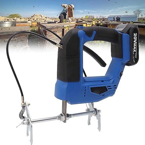 Handhållen elektrisk bishaker, ladda upp elektrisk honungsskakmaskin med antiglidhandtag och specialkorthållare, för honungsbifarm