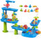 TEMI Toddler Water Table for Kids 3 4 5 6 7 8 Years Old, Rain Showers Pond Sand Water Table, 3-Tier 4 Areas Outdoor Sensory Table for Toddlers 3-5, Beach Summer Outside Toys for Age 3-8