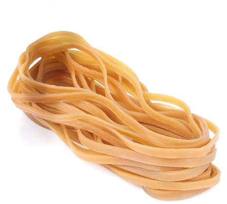 guangyuan 20 pezzi di elastici pesanti gialli spessi elastici in gomma 20 * 1 cm corda per bidone della spazzatura, resistenti e durevoli, per cartelle di file industriali, casa, ufficio, scuola, bido