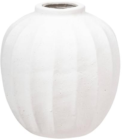 ATMOSPHERA CREATEUR D'INTERIEUR - Vaso a sfera amia in ceramica bianca h28cm