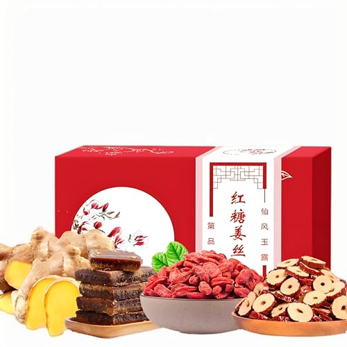 120g De Té De Jengibre Rallado Con Azúcar Moreno En Bolsitas Tee De Flores Para Mujeres Té Natural De Jengibre Y Azúcar Moreno Bebida De Hierbas Chinas Tea Cálido Y Nutritivo Con Aroma