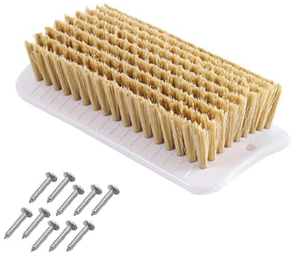 Grisunge Självvårdsborste 14x7x3,5 Cm – 2-i-1 Klös- Och Rengöringsverktyg Med 10 Spikar, PP Material För Mini Grisar Och Smådjur, Uppmuntrar Naturligt Beteende I Inhägnader Stall Gårdar