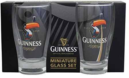 Guinness® Mini-Tukan Pint-Glas, 2 Stück