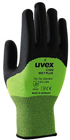 Uvex C500 Wet Plus arbetshandskar – 1 par skärskyddshandskar – 07/S 07/S
