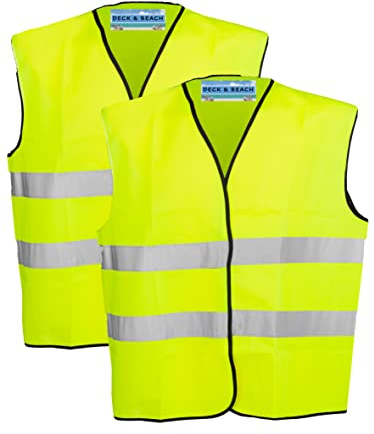 Children High Visibility School Safety Vest Waistcoat Jacket (2 pack, 7/9 Years)