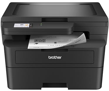 Brother HL-L2480DW Wireless Compact Monochrome Multi-Function Laser Printer with Copy and Scan, Duplex, Mobile, Black & White | Includes Refresh Subscription Trial(1), Works with Alexa
