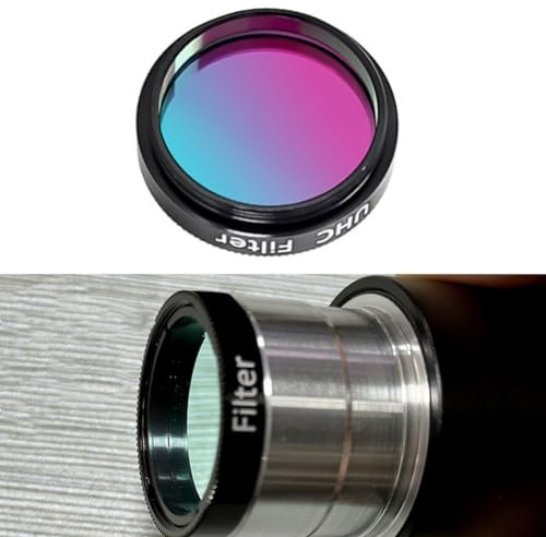 DAZZLEEX Telescope Filter UHC Filter 1.25 Inches Nano-scale Coating UHC Light Pollution Light Pollution Blocking Filter