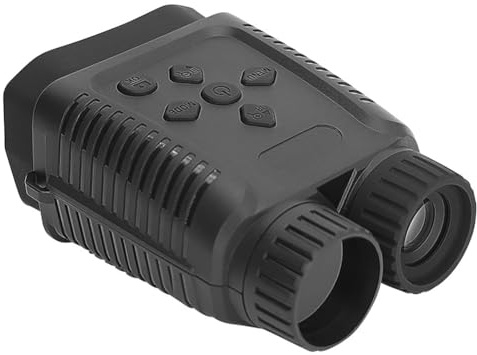 ANNJUC Mini dispositivo de visión 1080P, zoom digital 4X, IP54, impermeable, uso diurno y nocturno, binoculares portátiles para exteriores