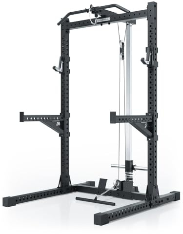 Atletica R7 Rider | Plate Load Version | Rack à squat avec cordon de serrage intégré. Modulaire avec station Deadlift Station. Disponible en deux hauteurs. En option avec poids enfichables de 125 kg,