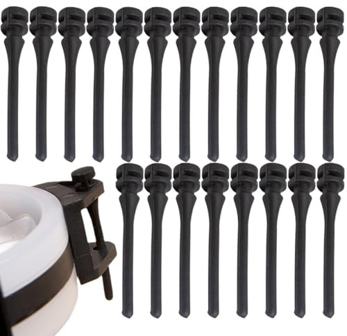 WeddHuis Confezione da 20 supporti antivibrazione per ventole 45 mm in gomma siliconica