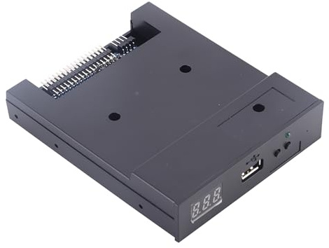 Oumefar Lecteur de Disquette 3,5 1000, Alimentation DC 5 V, émulateur de Lecteur de Disquette, Aucun Pilote Supplémentaire Requis, Boîtier en Plastique pour Clavier Musical