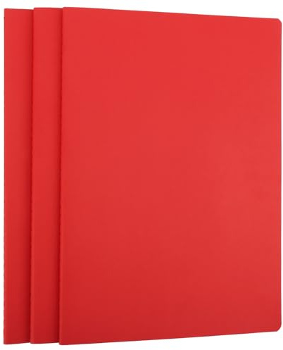 Yarotm Quaderni A4 Puntinato - 3 Pezzi Block Notes A4 Punti 5mm - 100g/m² 40 Fogli Taccuino 21x29.2cm - Blocco Appunti Copertina Morbida Rosso - Notebook per Scrivere e Disegnare