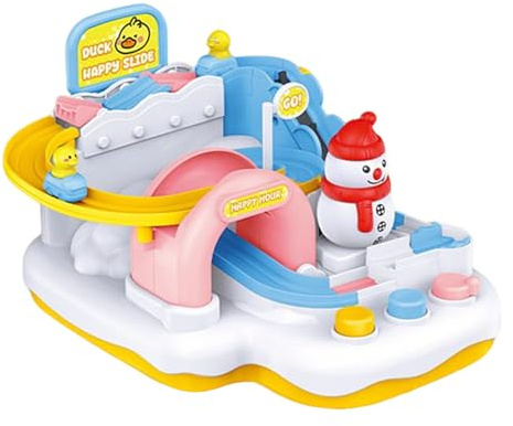 Race Car Track - Christmas Vehicle Toy for Kids, Interactive Racer Track Set with Loop and Stunts, Sturdy Fun Playset, Educational Motor Skill Development for Boys, Girls, Children, Holiday, Birthday