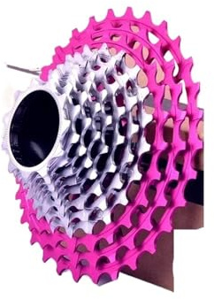 Ruota Libera, Cassetta per Bicicletta Cassetta Ultraleggera for Bici da Corsa SL 11/12 velocità 28-36T CNC Hollow HG Structure Ruota Libera K7 11V 12V(Pink 11S 11-34T)