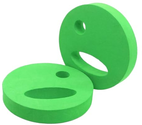 QLoztyse 2 Dischi per Esercizi in Acqua, Resistenza per Piscina, Fitness, Galleggiamento, Facili da Impugnare, Attrezzatura Aerobica, Disco da Nuoto Portatile, Verde