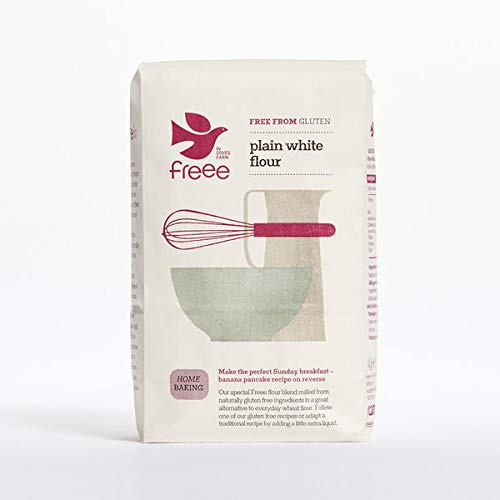 Freee by Doves Farm Gluten Free Plain White Flour 1kg (Pack of 3)