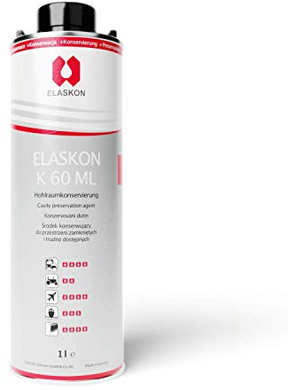 ELASKON K 60 ML - Hohlraumversiegelung 1 Liter (ohne Sprühsytem) / Korrosionsschutz Spray/Rostschutz Spray/Rostschutz Grundierung/Hohlraumkonservierung/Hohlraum Fett