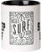 MUGSY Keramik Tasse, Eat Sleep Surf Surfboard-Motiv, 300ml, robuste Kaffeetasse mit Spruch