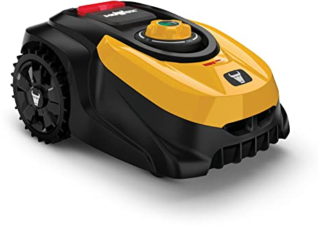 Mowox® RM 600 Li Tondeuse Robot avec Fonction multizone pour pelouse jusqu'à 600m², 28 V Lithium, contrôle sur écran LCD, Accessoires Inclus