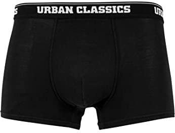 Urban Classics Herren Boxer Shorts 3-Pack Boxershorts, red Plaid AOP+Moose AOP+blk, L
