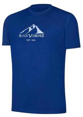 Black Crevice herr Black Crevice Merino T-shirt för män T-tröja