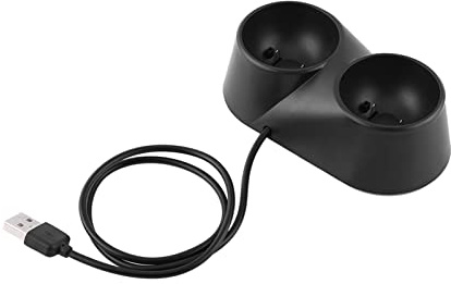 Spiele PS4 VR, Dual Dock Ladestation PS Move Spiel PS4 VR Fernbedienung Harger Headset Ladestation Stand für Spiel