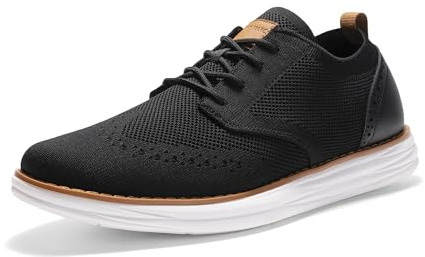 Bruno Marc Zapatos Cordones Verano Vestir Hombre,Negro,42