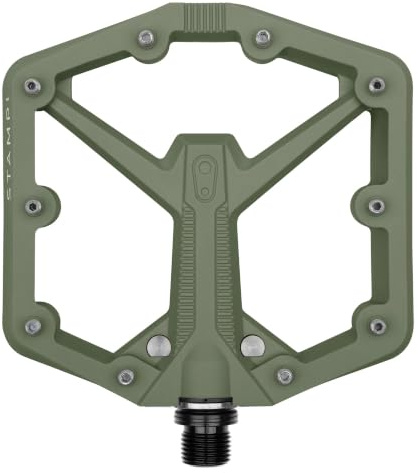 Crankbrothers Stamp 1 Gen 2, Pedal de Bicicleta MTB Compuesto, Verde, Grande