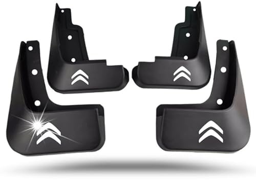 HHGFTIY 4Pcs Paraspruzzi per Auto,per Citroen Berlingo 1996-2024 Antiscivolo e Resistente Paraschizzi Mud Flap Parafango,Protezione Accessori