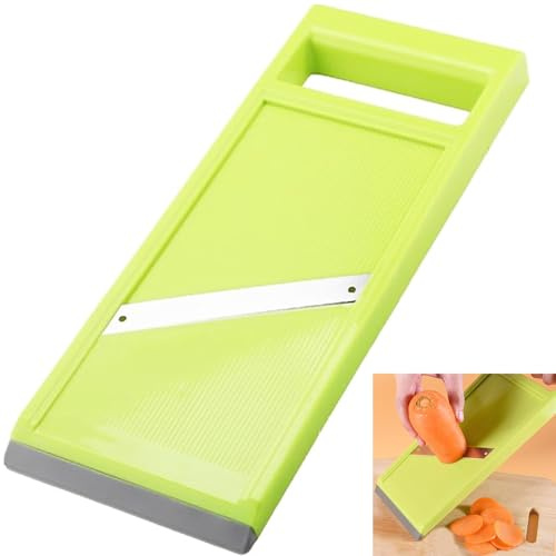Manual Slicer for Kitchen Handheld Slicer Cucumber, Vegetable Fruit Cutter Peeler, Quick Slicing Knife, Food Stainless Steel Portable Vegetable Chip Maker for Kitchen Fruits