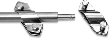Djupjord jord jord stång Ø 20 mm V4A rostfritt stål set 1,5 m, 3,0 m, 4,5 m, 6,0 m, sammansättning (anslutningsklämma Ø 18–20)