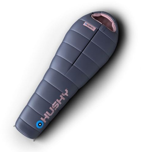 Husky Anapurna Schlafsack 4 Jahreszeiten bis -28°C, Warmer Winter Mumienschlafsack für Erwachsene, Winterschlafsack für Camping, Trekking und Outdoor (Blau, 220x85)