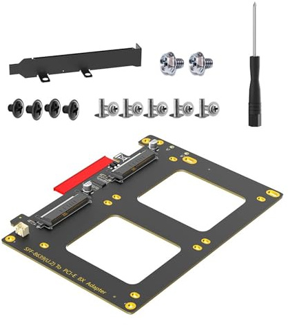 Doppio SFF8639 Disco Solido A PCIE 8X Scheda Adattatore Computer Per Veloce Efficiente Trasferimento Dati Scheda Interfacce Computer