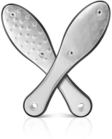 FUFUSING Stainless Steel Foot File, Foot Scraper Hard Skin Remover | Professional Dual-Sided Design, Callus Remover for Dead Skin, Wet & Dry Use, Pedicure Tool for At-Home Care, 1 Piece