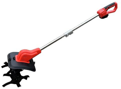 TIKATARER Coltivatore a Batteria Ad Alta Potenza, Motozappa Elettrico con Display Digitale, Manici Ergonomici Coltivatore da Giardino Adatto per BL1830B BL1840B, Ideale per la Coltivazione del