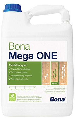 Bona Mega One Seiden-matte 1 l Holzbodenlack Lack Holzlack vergilbt nicht.
