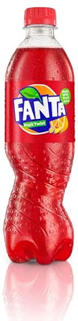 Fanta Fruit Twist Soft Drink Bottles, 12 x 500 mL