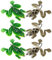 LATRAT 6Pcs Angelköder Hakenfischköder Frosch Weicher Köder Lockt Angeln Kurbelköder mit Haken, 3D Double Propeller Frogs Weiche Köder für Barsch/Forelle/Hecht/Zander