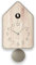 Guzzini - QQ-UP Wanduhr mit Pende - Taubengrau, 18,8x9,8xh37 cm - 168605158