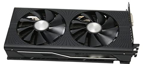 Denash Graphic Card, RX580 8GB GDDR5 Dual Fan Cooling Gaming Video Card, PCI Express 3.0 X16 Low Profile Graphic Card, for 3D Gaming