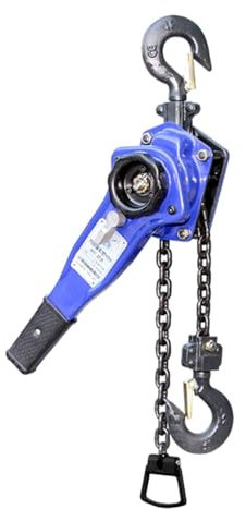 Ratchet Chain Hoist with Heavy Duty Hook, Manual Lever Block Chain Hoist, Chain Hoist Come Along