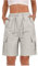 RLEHJN Cargo Shorts Women UK Clearance, Ladies Bermuda Shorts Baggy Short Cargo Pants with Multiple Pockets Summer Drawstring Elasticated Waist Half Pants for Outdoor Hiking Work Travel Golf Gray
