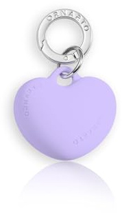 ORNARTO Charm per Telefono, Charm a Cuore in Silicone Liquido, Ciondolo per Telefono Cellulare, Portachiavi per Smartphone con Moschettone in Metallo, Ciondolo Borsa, Lila