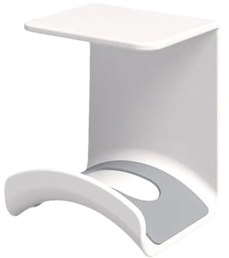 Ddujbtp Support de casque sous le bureau/mur Support de rangement pour bureau et maison Support d'économie d'espace Blanc/noir Crochet adhésif pour casque