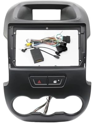 För Ford För Ranger F250 2011 2012 2013 2014 2015 9 Tums Bilram Fascia Adapter Canbus Box Decoder Radio Audio Dash Fitting Panel Kit GFVFGNLNNA(Black Full Set)