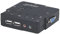 Manhattan 2-Port Kompakt-KVM-Switch mit Audio (USB mit Kabeln und Audiounterstützung) 151252