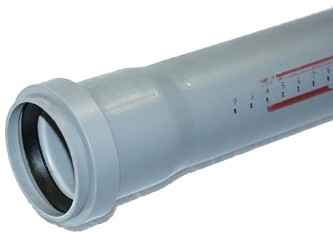 Tubo HT, tubo fognario, lunghezza adatta, diametro DN 70 mm, lunghezza 250 mm